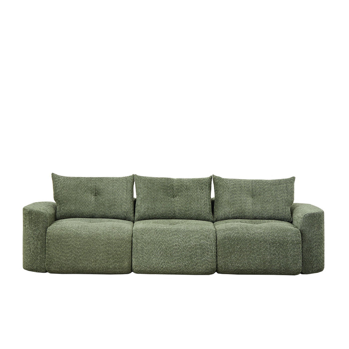 3 Seater With Thickened Armrests Sofa For Living Room