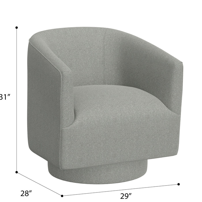 Brylee - Swivel Accent Chair - Meteor Gray