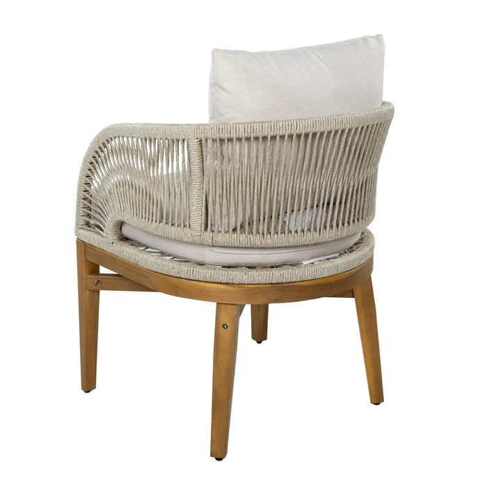 Outdoor Dining Chairs With Cushion (Set of 2)