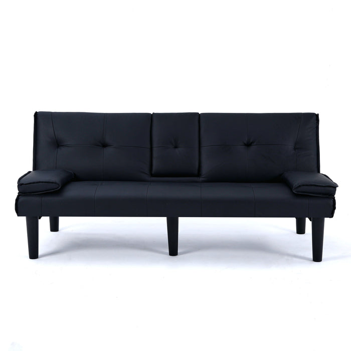 Sofa Bed With Foldable Design And Cup Holder