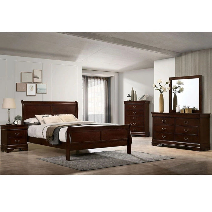 Louis Phillipe Sleigh Bed