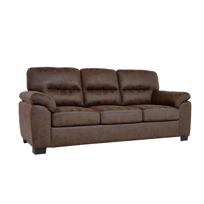 3 Seater Sofa With Padded Armrests And Triangular Leg