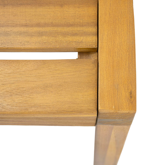 Outdoor Dining Side Chair (Set of 2) - Teak Finish