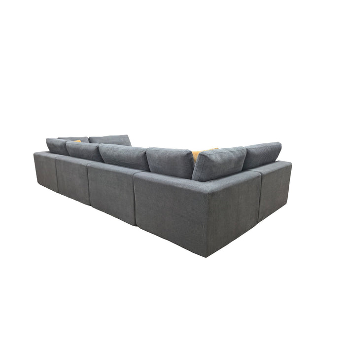 Custom Configuration Modular Sectional & Toss Pillows