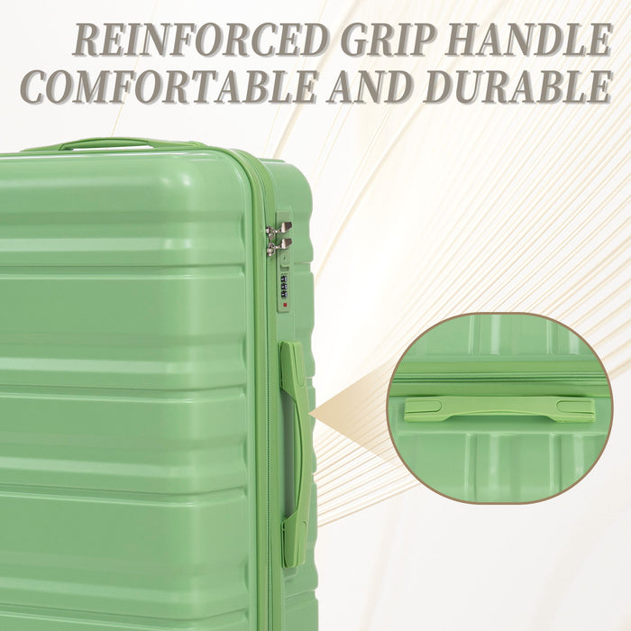 Tourist 3 Piece Luggage Set, Combination Lock, Durable Hard Shell With 360° Silent Wheels