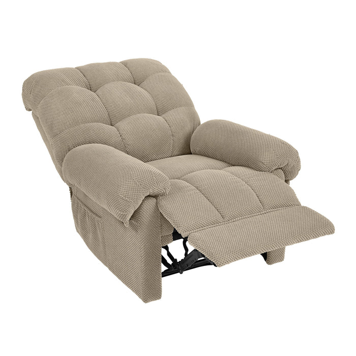 Manual Recliner, Padded Footrest