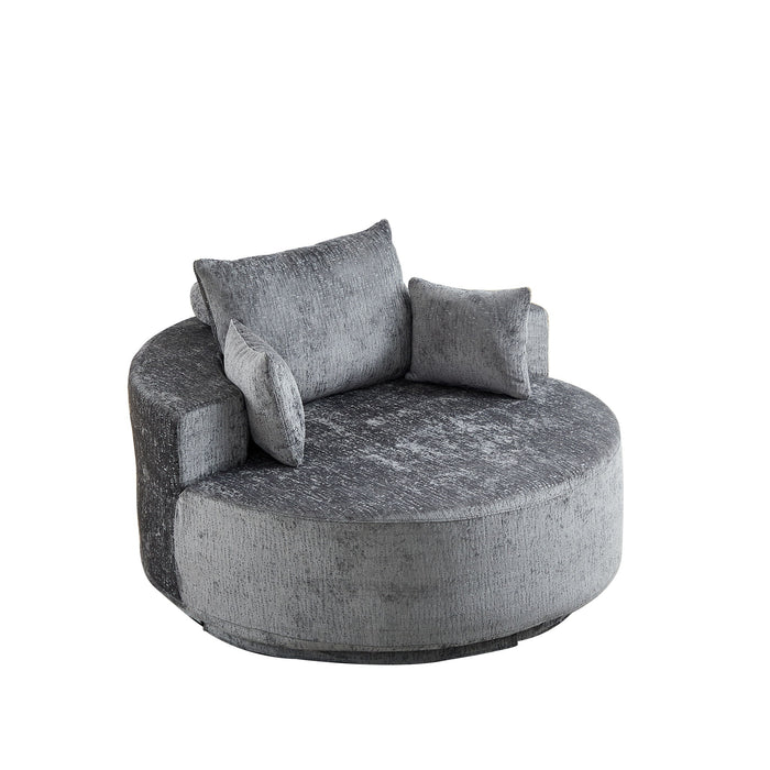 Swivel Chair With Rotating Base For Living Room