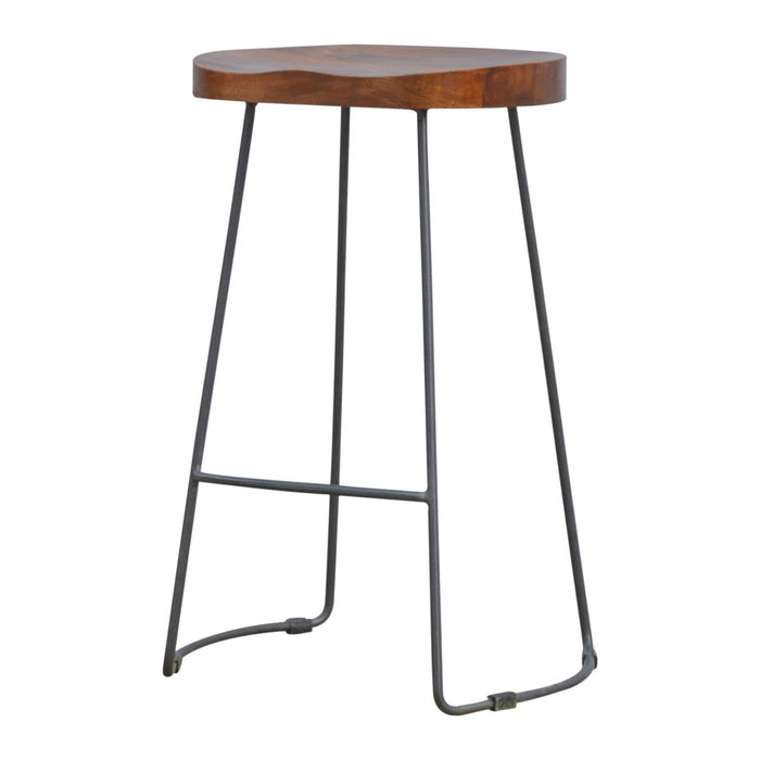 Chunky Bar Stool - Chestnut