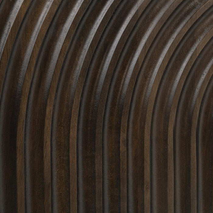 Colson - Mango Wood 4 Door Cabinet - Dark Brown