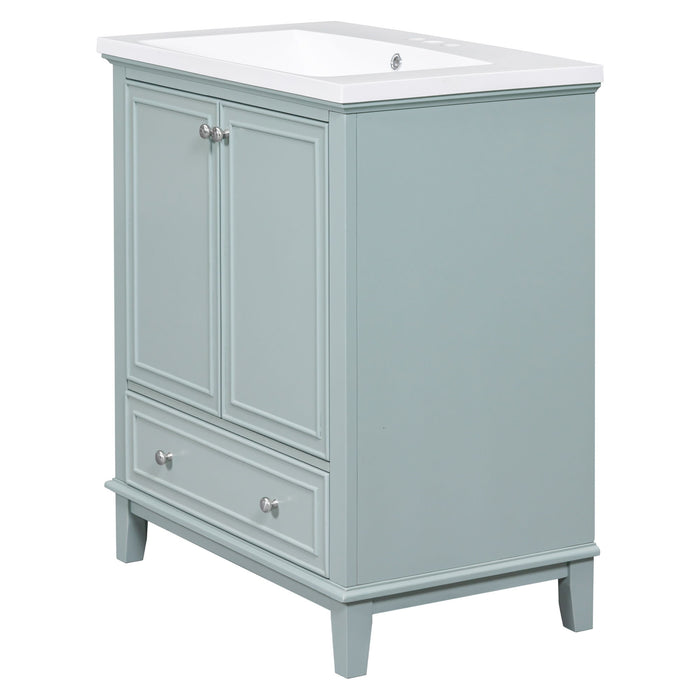 Modern Bathroom Vanity With Sink Combo, Multi Functional Cabinet With Doors And Drawer