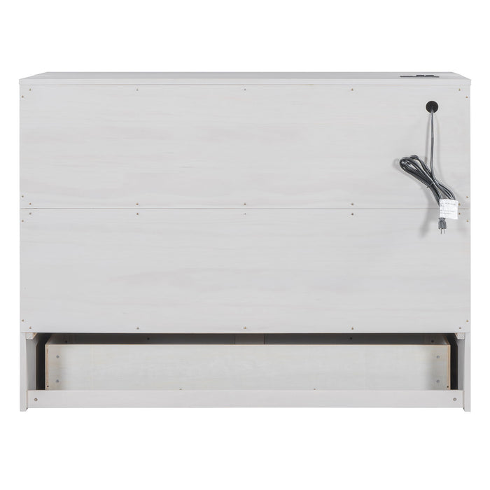 Murphy Bed With Large Drawers And Stylish Design