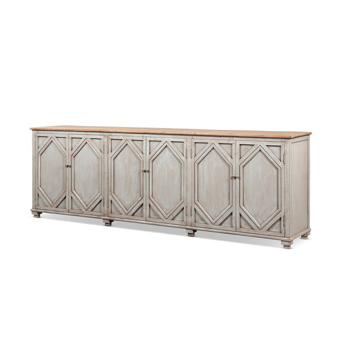 Colette - 6 Door Cabinet Sideboard - Brown