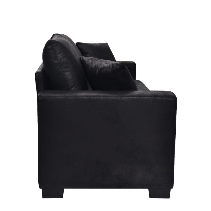 2 Seater Sofa, 2 Throw Pillows For Living Room