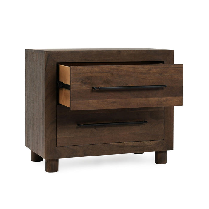 Jaxon - 2 Drawer Nightstand - Harvest Brown