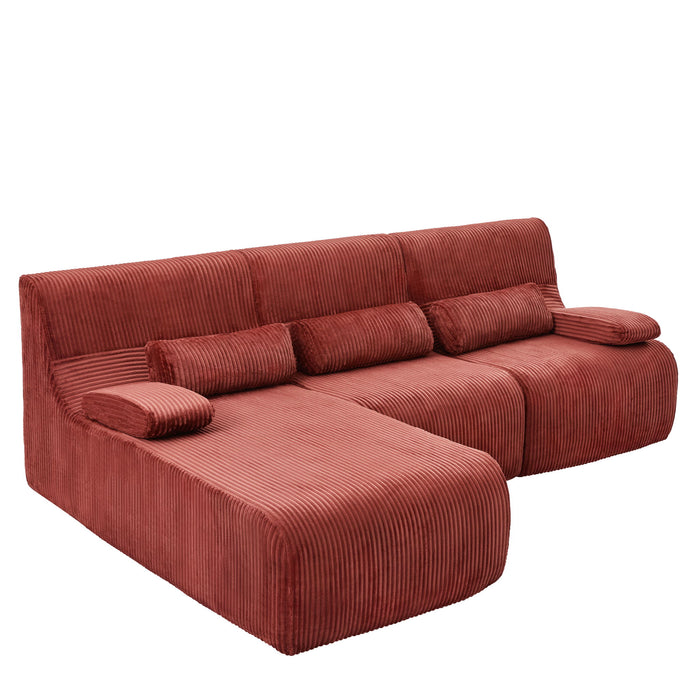 Oversized Sectional Sofa, Living Room Seating With Modular Design