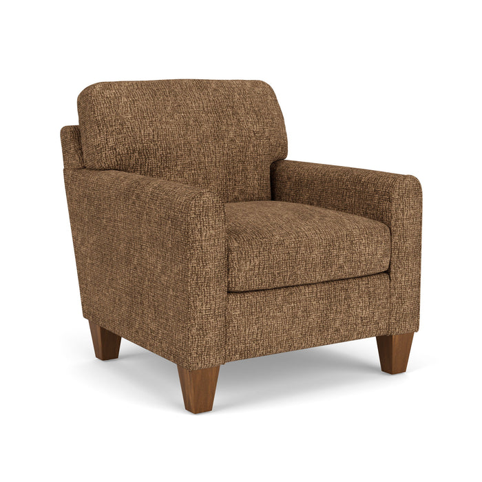 Moxy - Fabric Chair, Rounded Mailbox Arms