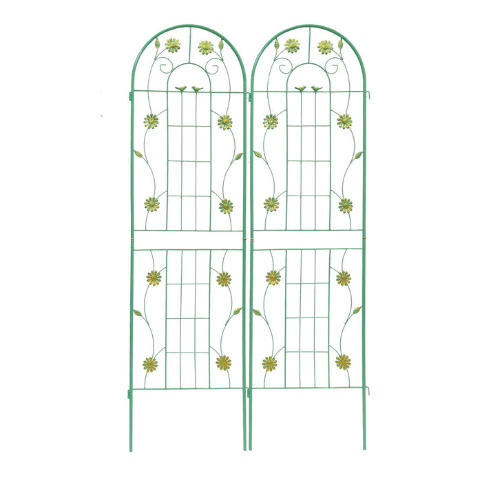 Metal Garden Trellis Rustproof Trellis For Climbing Plant Outdoor Flower Support
