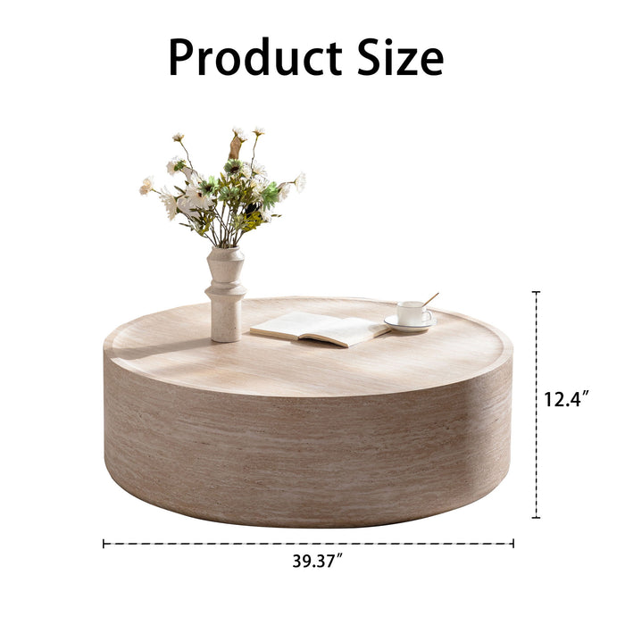 Round Coffee Table For Living Room - Amber