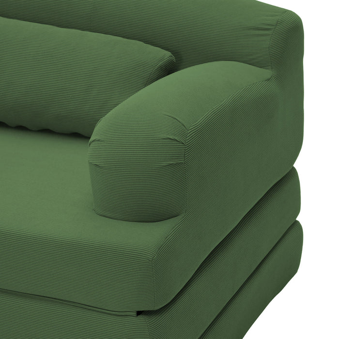 2 Seater Sofa Bed, Compact Foldable Floor Couch