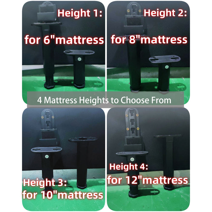 Luxury Upholstered Platform Bed With Oversized Padded Backrest And Solid Wood Frame