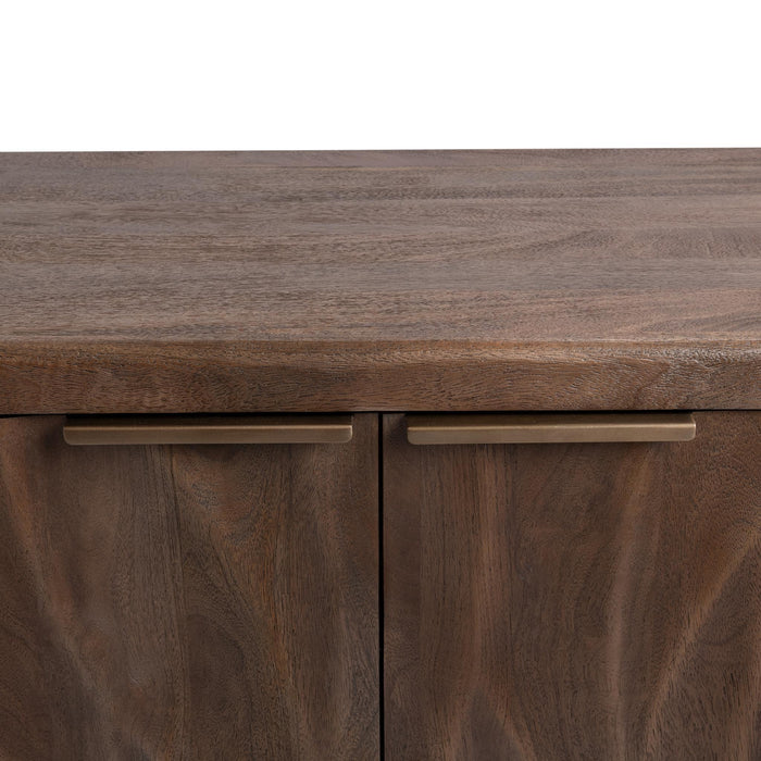 Braxton - 4 Door Cabinet - Tundra Brown