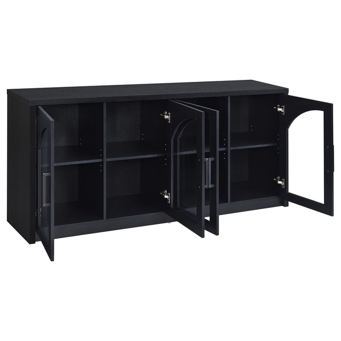Shayne - 4 Door Sideboard With Arched Doors - Black