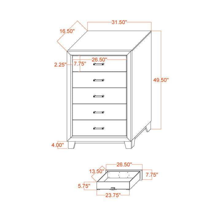 Urban - 5 Piece Set With Bookcase