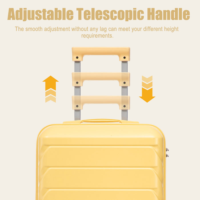 Hard Shell Travel Luggage With Scratch Resistant Surface
