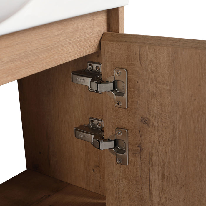 Sleek Design Freestanding Bathroom Vanity With Sink, Soft Close Door