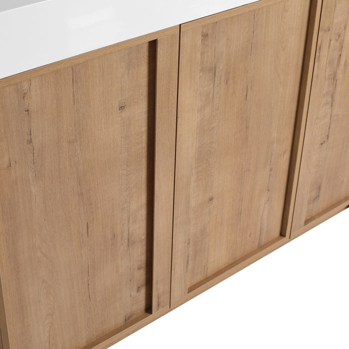 Freestanding Bathroom Vanity & Soft Close Cabinet Doors, Excluding Sink