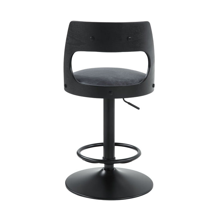 Sabi - Adjustable Stool With Swivel - Dark Brown