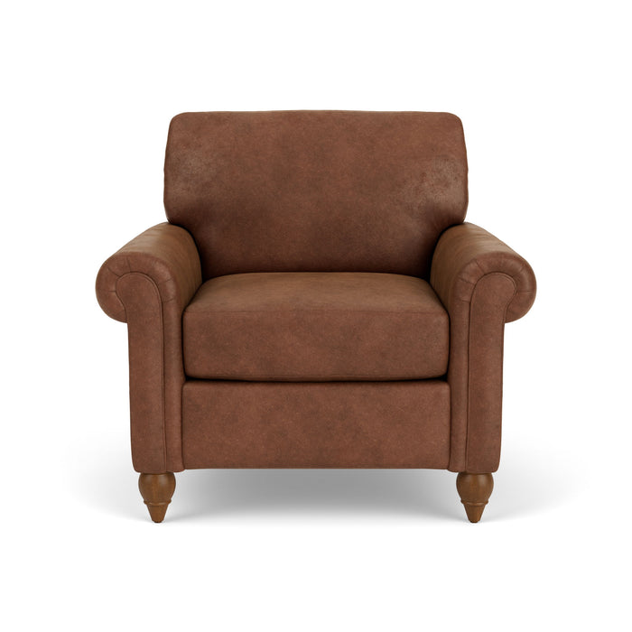 Moxy - Fabric Chair With Rolled Arms