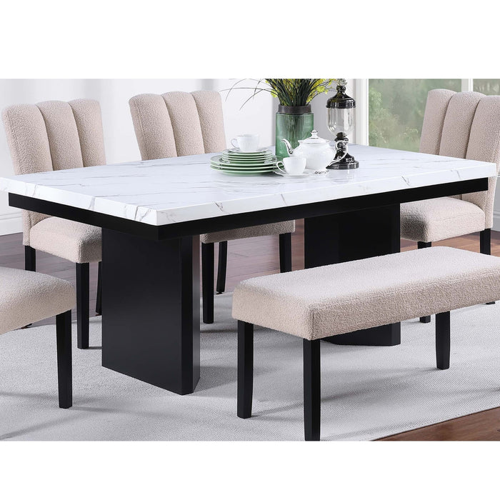 Contemporary Dining Bench Soft Upholstered