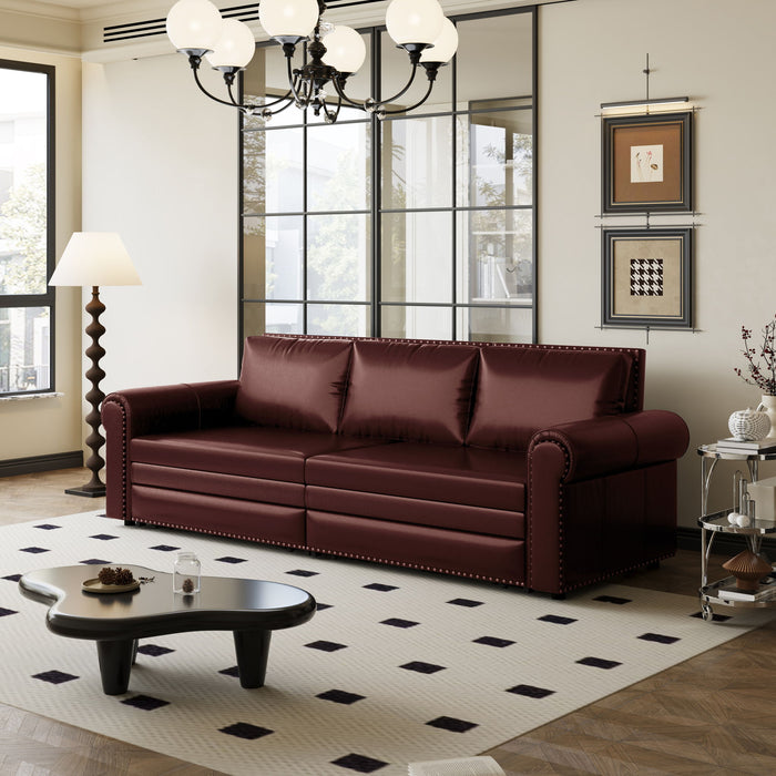 Chesterfield Sofa & Pull Out Bed
