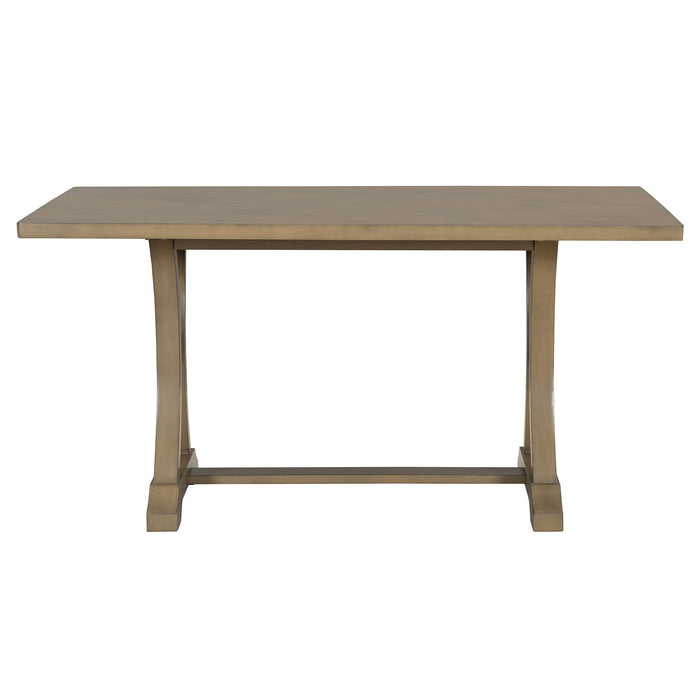 Dining Table Set With 4 Upholstered Chairs And Bench