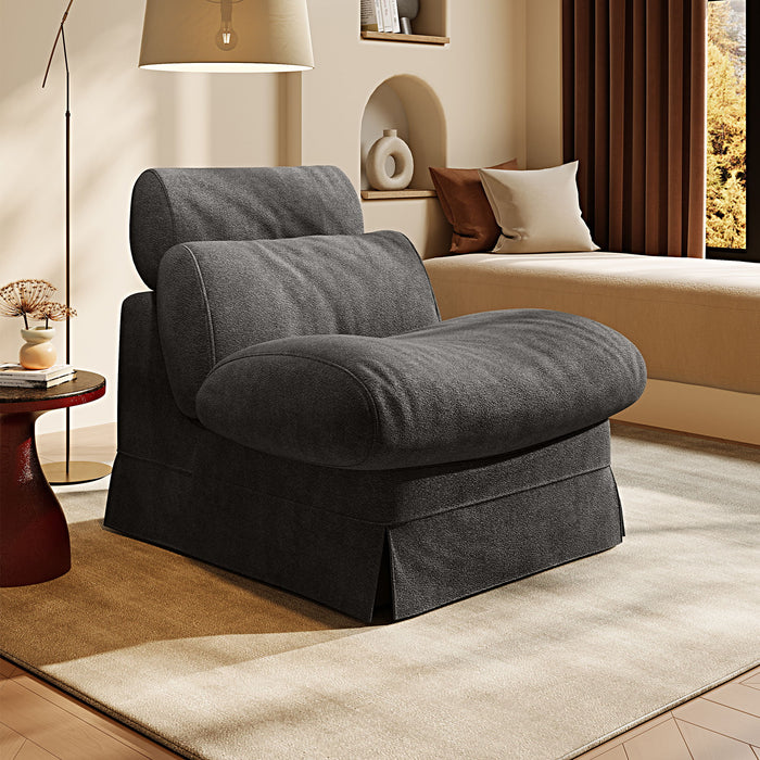 Accent Chair, Soft Medium Firm Upholstery For Living Room