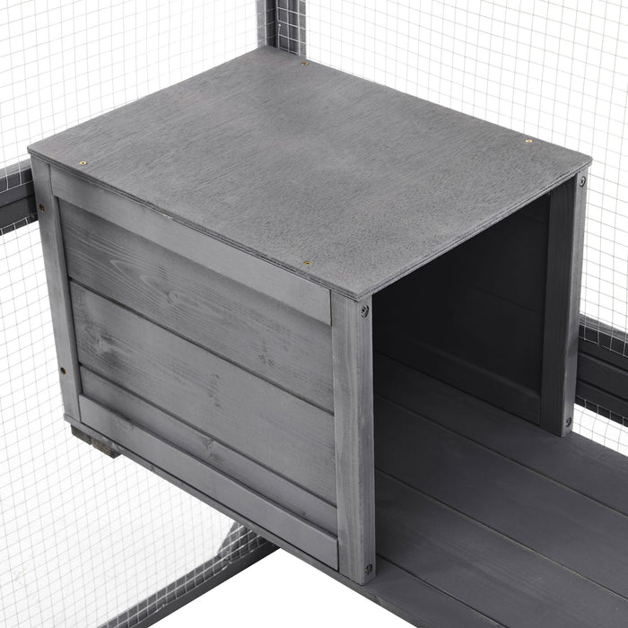 Outdoor Cat House, Diy Cat Enclosure Catio With Double Enter Doors