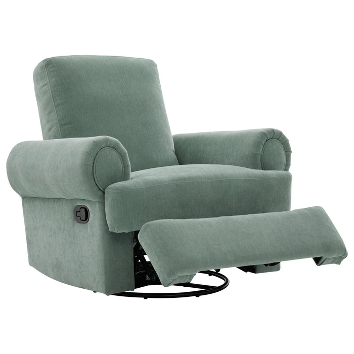 Manual Swivel Recliner Rocker Chair With Adjustable Backrest