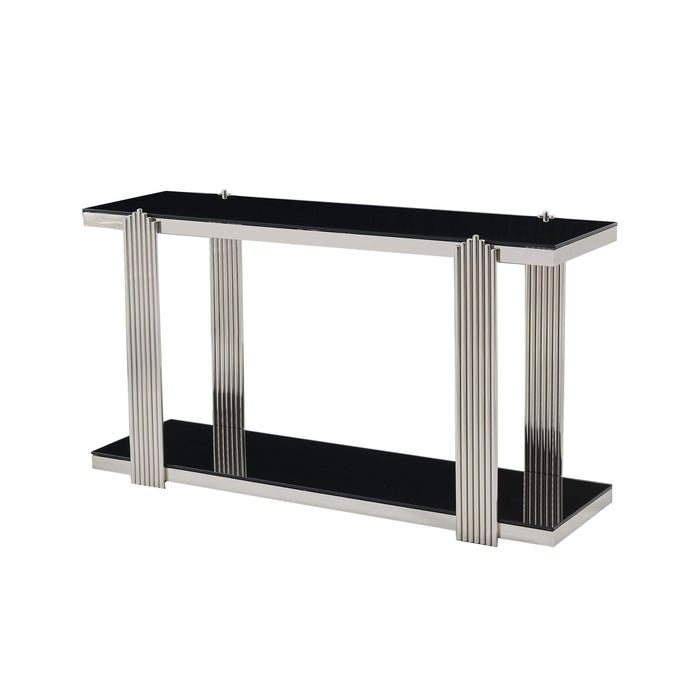 Console Table With Double Tier Storage