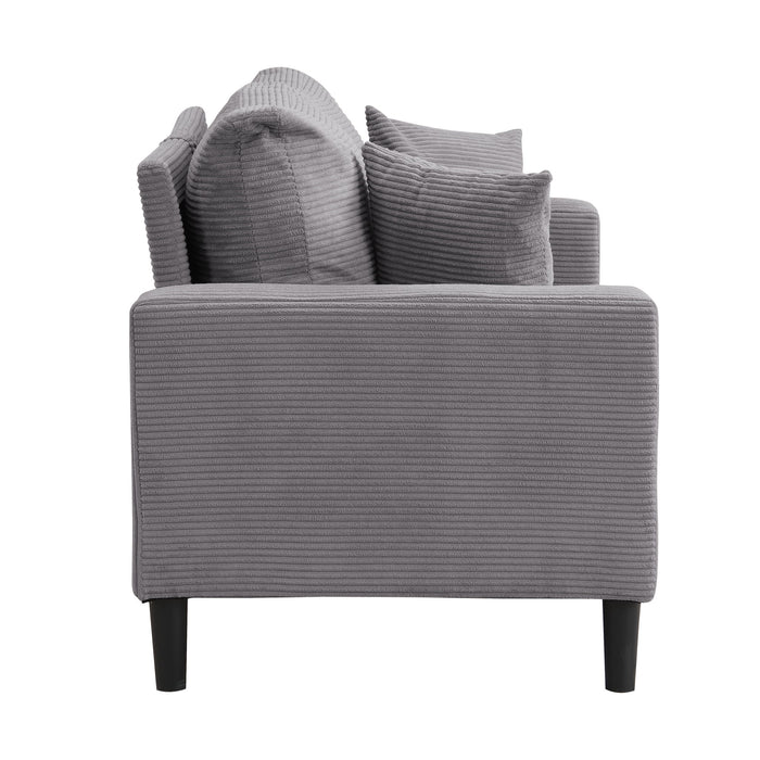 Modern Upholstered Loveseat Sofa, High Resilience