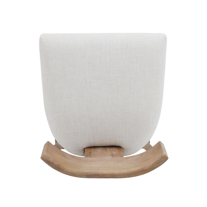 Upholstered Counter Height Bar Stools With Solid Rubber Wood Frame (Set of 2)