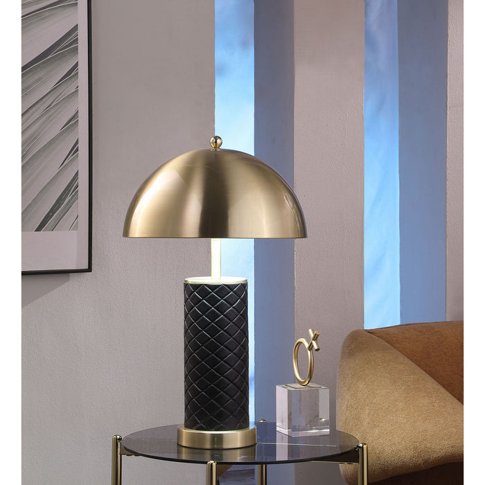 Mantova - Dome Quilted Lamp (Set of 2) - Black