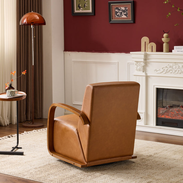Swivel Accent Rotatable Ergonomic Single Chair For Living Room