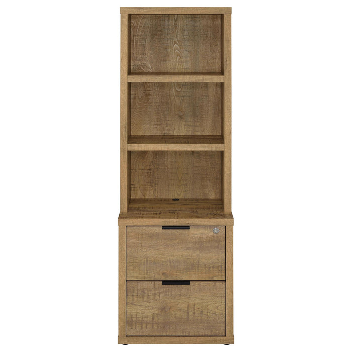Geary - 3 Shelf Bookcase With USB Charging And Lockable Top Drawer