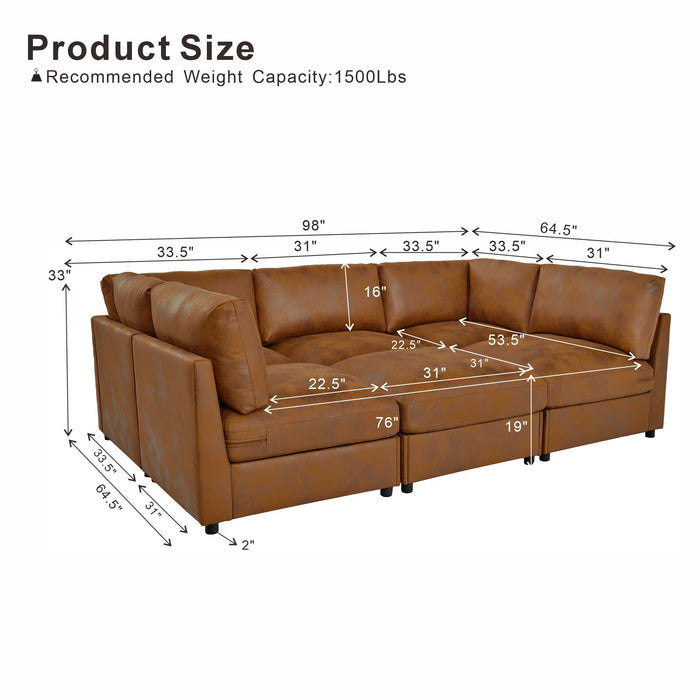 Modular Sectional With Custom Configuration