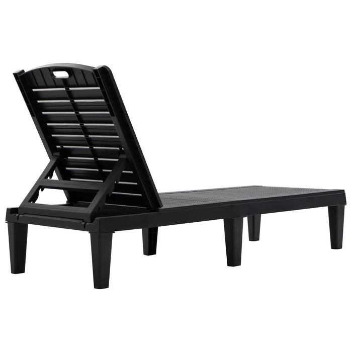 2 Piece Outdoor Chaise Lounges With Adjustable Backrest