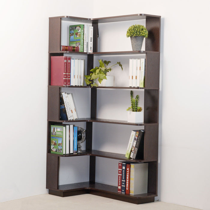 L-Shaped Corner Bookshelf