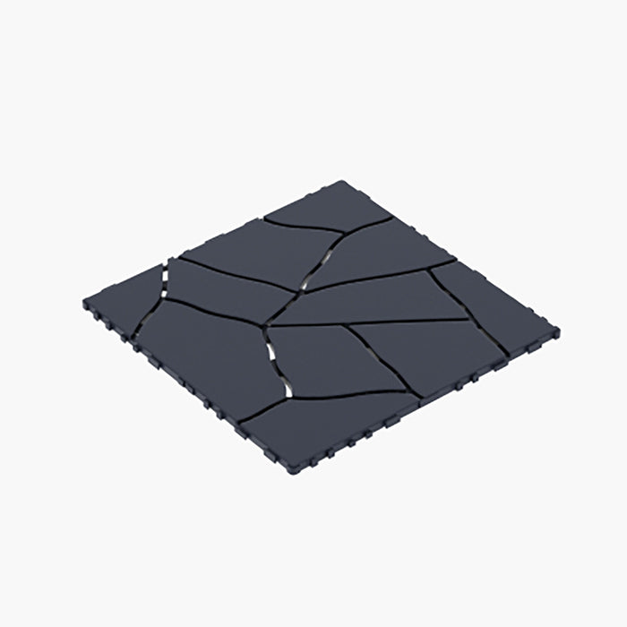 Stone Style Patio Deck Tiles Diy Interlocking Floor Tiles