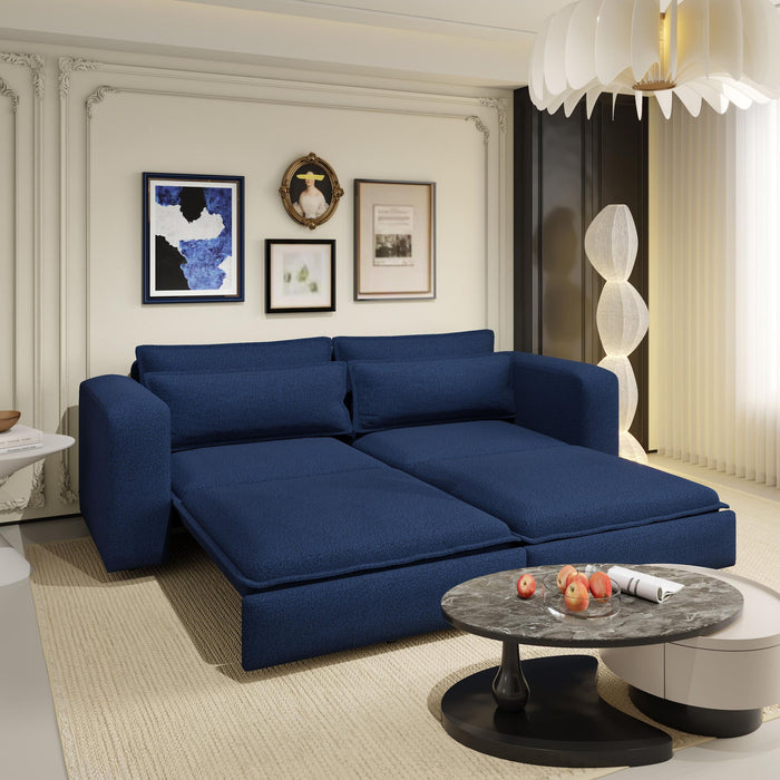 Sleeper Pull Out Sofa Bed, 3 In 1 Convertible Chaise Lounge