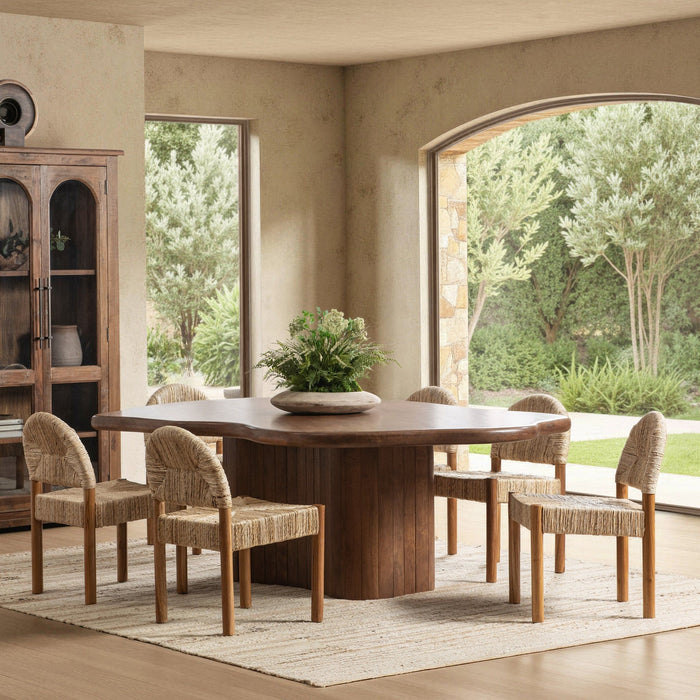 Alvaro - 94" Freeform Dining Table - Chestnut